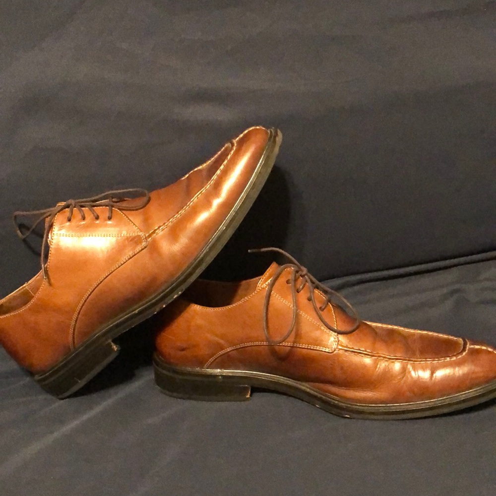Cole Haan Split Toe Lace Dress Shoes 9 1/2M Tan - Picture 7 of 8